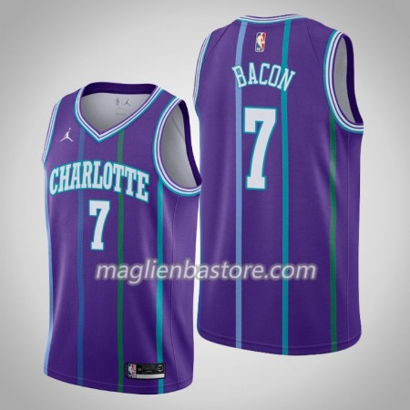 Maglia NBA Charlotte Hornets Dwayne Bacon 7 Jordan Brand 2019-20 Hardwood Classics Swingman - Uomo